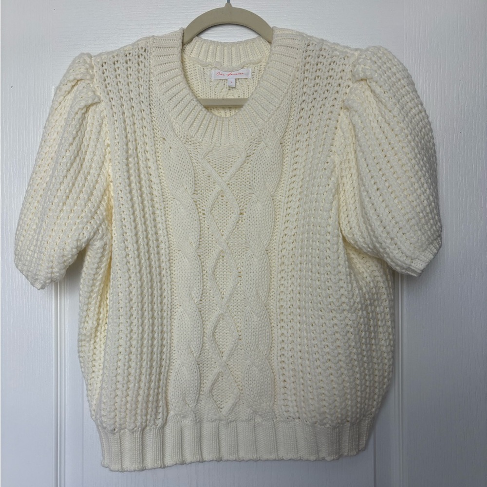 Poof Sleeve Sweater Top